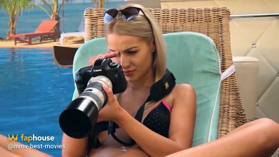Poolside Lesbian Tease Turns Into Wild Threesome