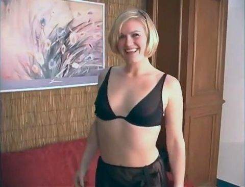 Cute Blonde Floozie Erica Kole Likes to Drill Her Wet Twat with Glass Dildo