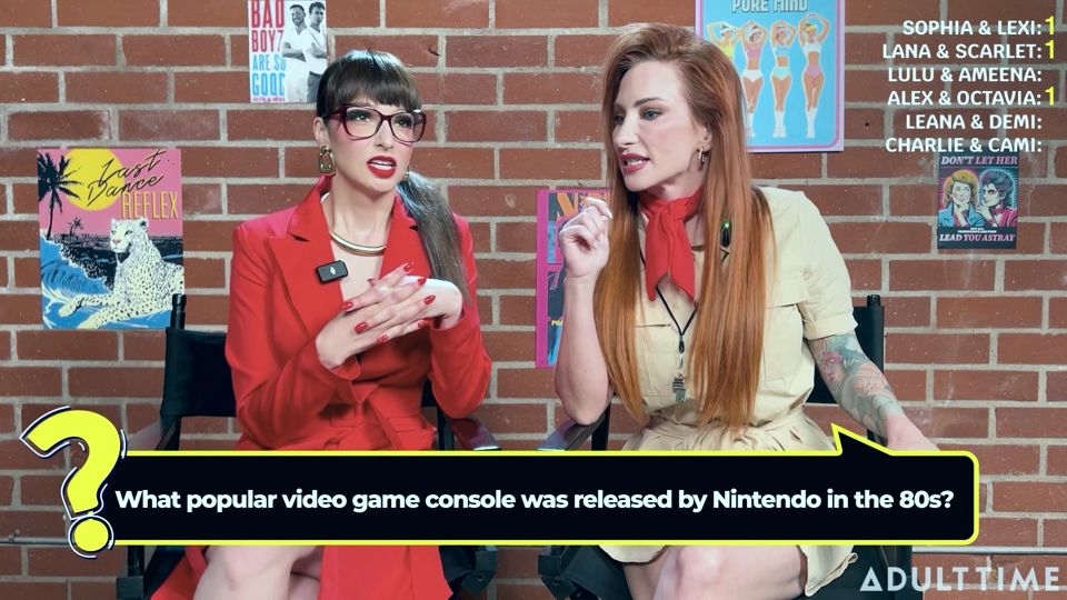 80's Trivia with the Cast of 'escape From Camp Conversion: a Girlcore Trilogy' Adult Time