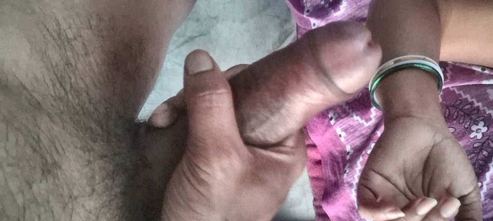 Desi Indian assamese bhabi blowjob and handjob with devar big black dick