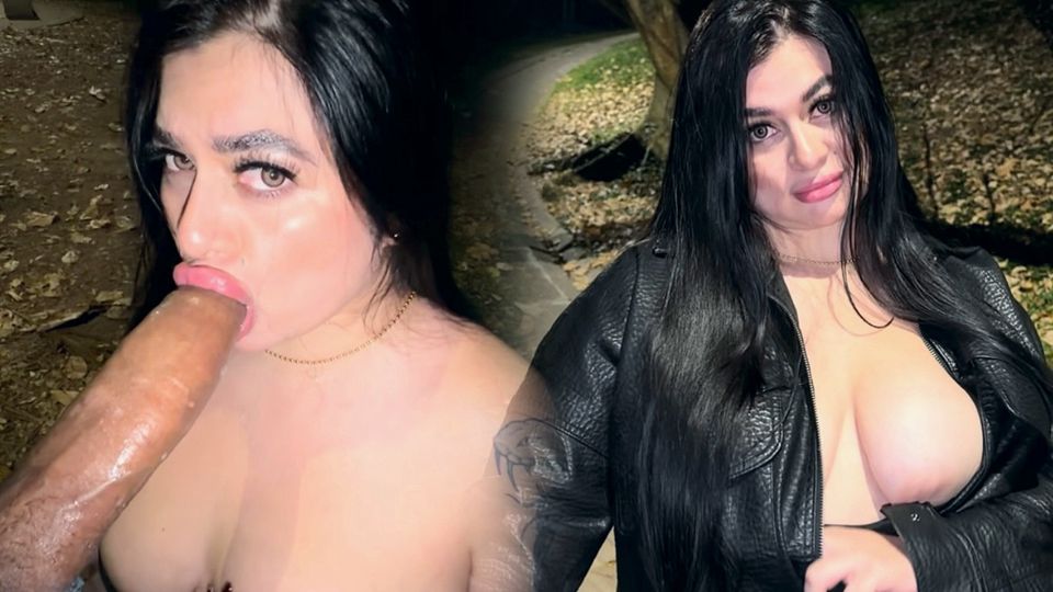 We almost got caught! Stranger fucks me in the street