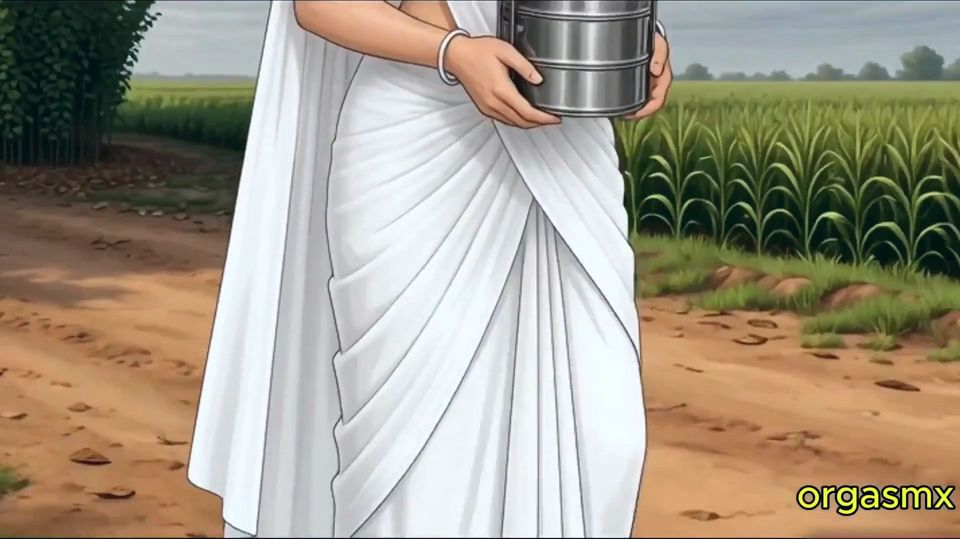 Desi Kamini Bhabhi with Farmer's Stepbrother in Field Hut