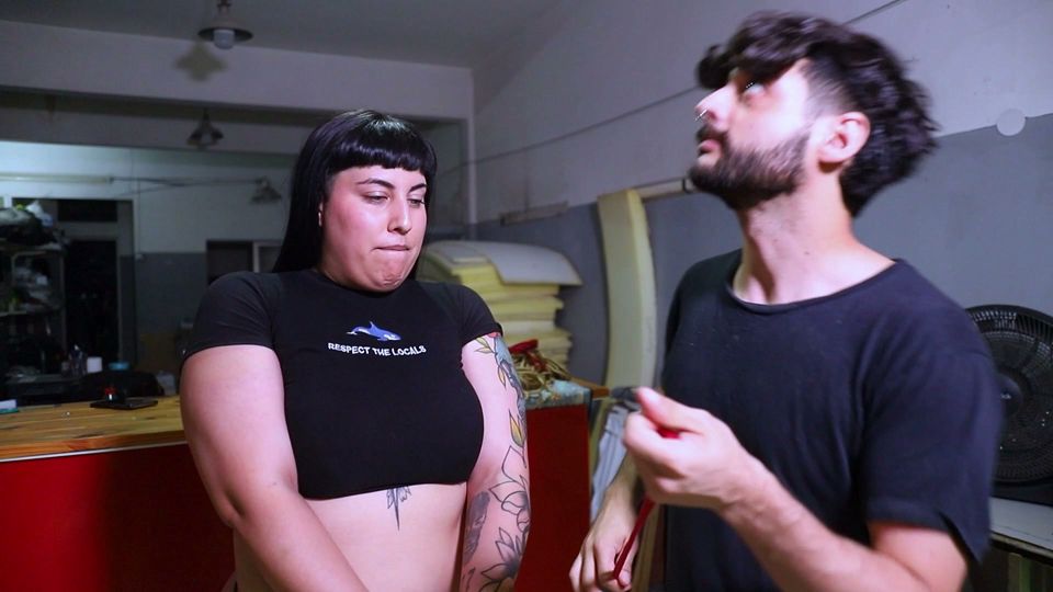 Hot Bondage Sex Session with a Goth Girl and Her Tight Red Pussy