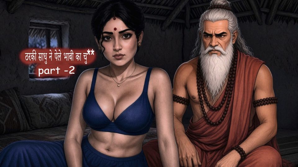Tharki Sadhu Visits Desi Bhabhi Alone in Home - New Hot Web Series MILF