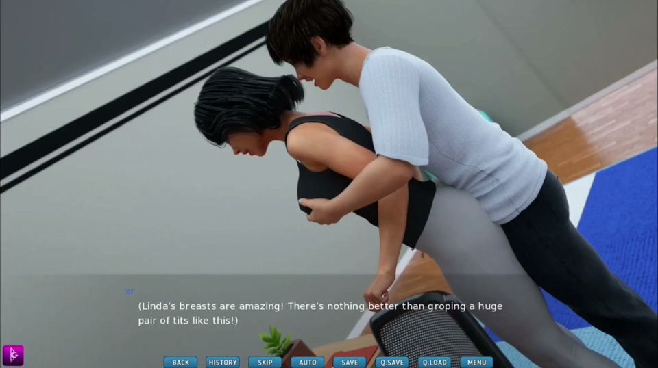 Lady deepthroats and sucks big white cock - gameplay part 2
