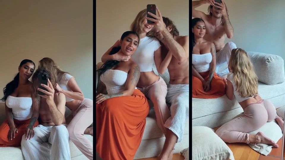 Romantic Amateur Threesome with Real Life Couple Leo&lulu - Yasmina Khan