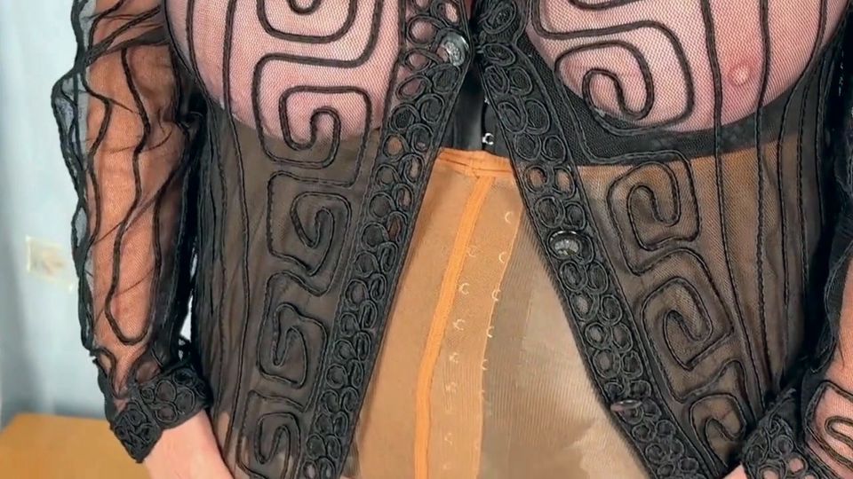 Aunty Sandra Layered in Her Very Sexy Long Line Girdle. Vgq68