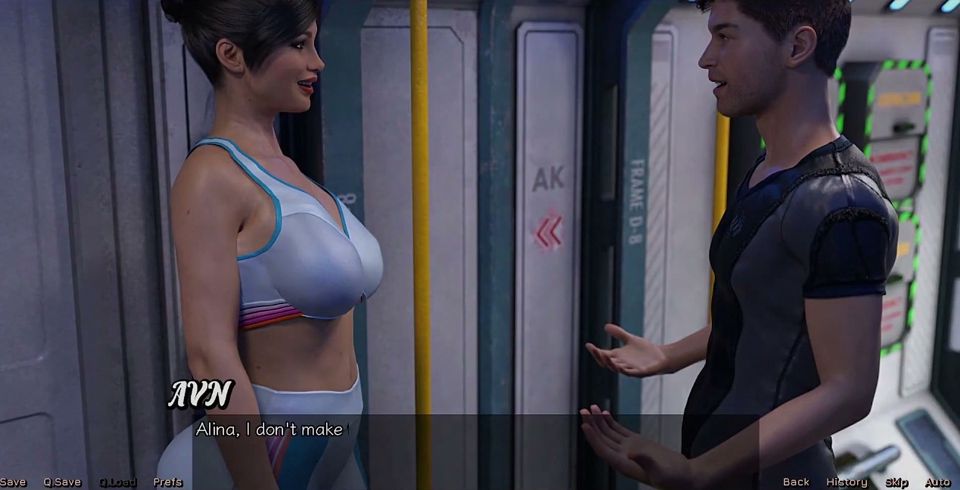 Stranded in Space - Planning Yoga Date with Brunette Milk with Huge Tits