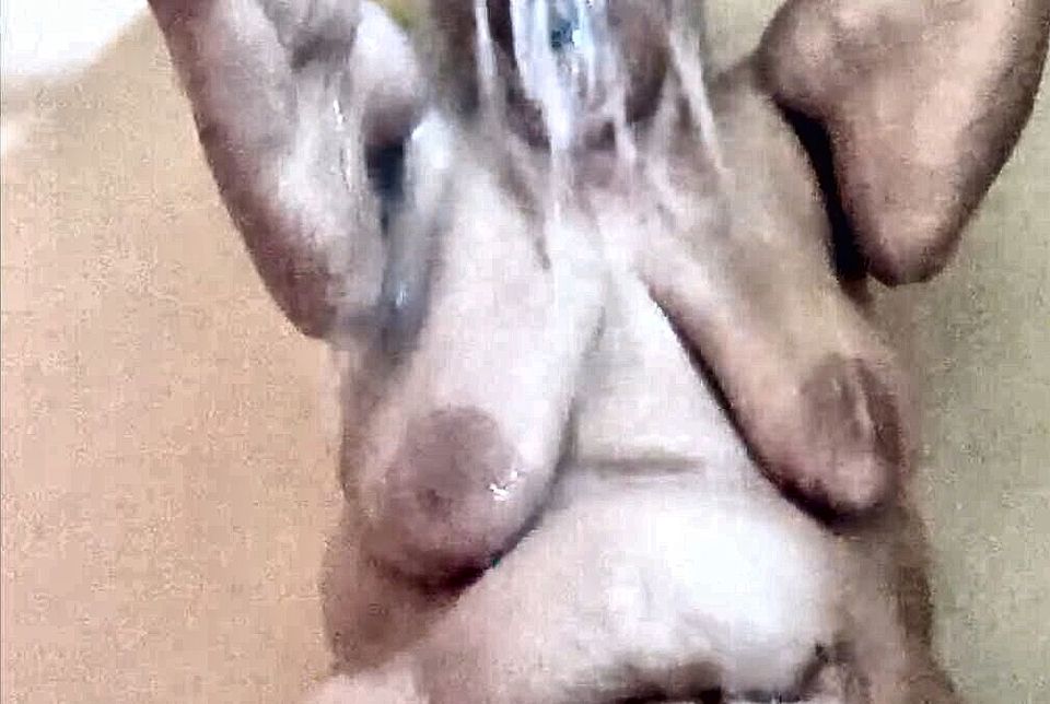 Dirty Naughty Slut in the Woods Bucket Washing Good
