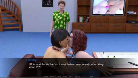Milftopia - Gameplay - Roleplay - Perfect Body Stepsisters Lesbian and FFM Anal Sex