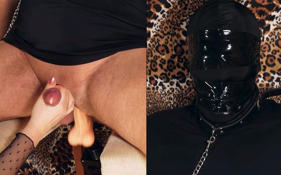 The Black Dominatrix Day 5 - Anal Punishment Slave Is Tied to an Ass-fucking Machine While Mistress Milks His Cum Out
