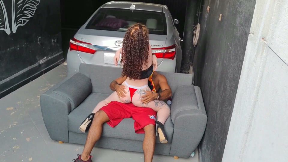 Right After the Dance, I Throw Him Onto the Couch and Make Him Fuck My Ass Until I'm Nice and Lubricated, Dripping with Cum