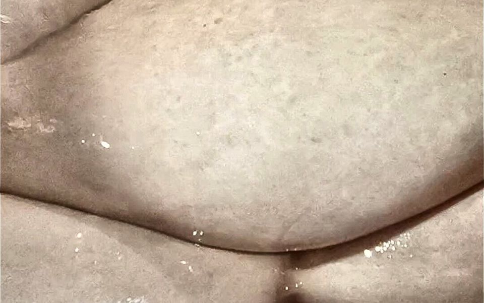Nasty Whore Shot a Wad All Over to Her Fat Belly Full of Cum Jelly