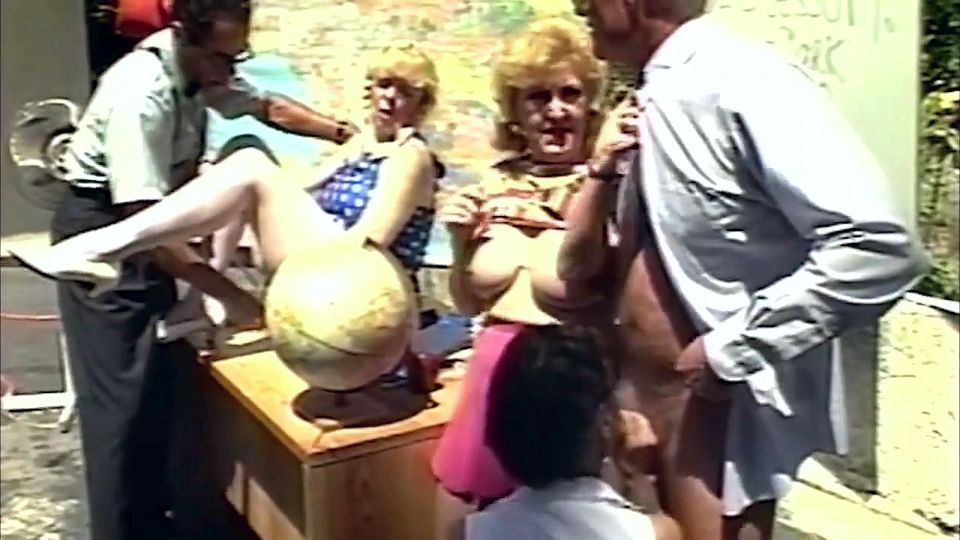 Grannies Host Wild Anal College Group Orgy