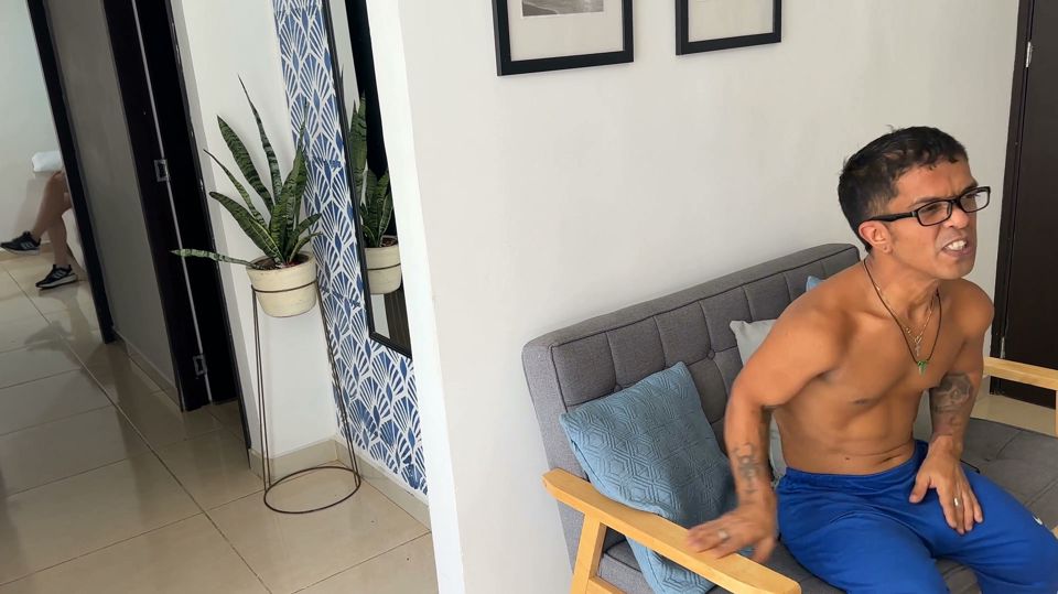 I Was Resting Quietly Until My Stepbrother Came and Put His Huge Cock in My Mouth and Fucked Me Hard