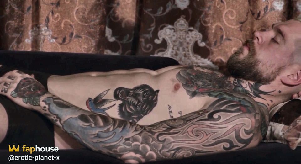 Tattooed Stud Pounds Two Horny Sluts in a Wild Threesome
