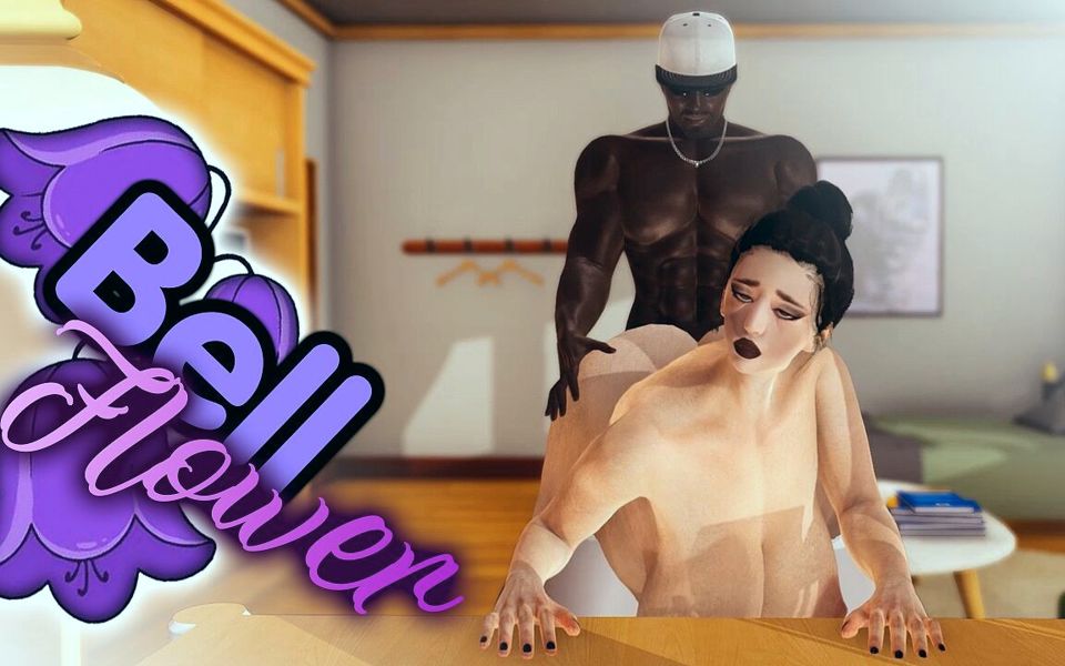 Bell Flower. Plus Size MILF Rides a Big Black Cock Sweetly